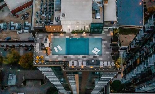 Luxury Oasis on Rainy Street