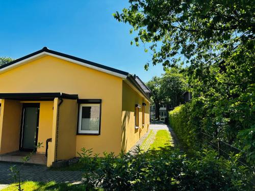 A szálláshely kívülről, Bungalow-Wohnung nahe Flughafen Hamburg in Norderstedt