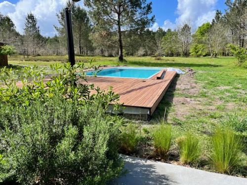 La Maison dans l'Airial, maison d'architecte en pleine nature, PISCINE