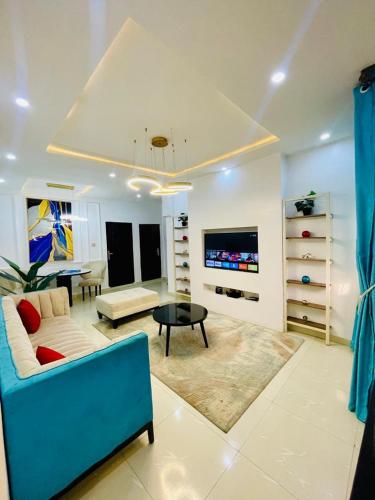 Central Oasis - Entire 3 Bedroom Apartment in Abuja with Pool, Games, WiFi, Balcony, and Garden, Abudža (fotografie 2)