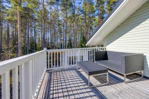 Balcony/terrace, Holiday Cabin Mantyhovi in Kalajoki