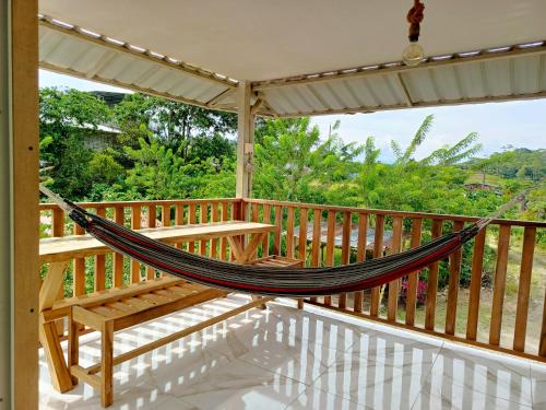 Erkély/terasz, CASA LA ESTANCIa in Tena