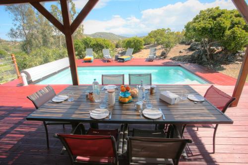Villa Saint Florent - Terrace and swimming pool gîte à louer Saleccia
