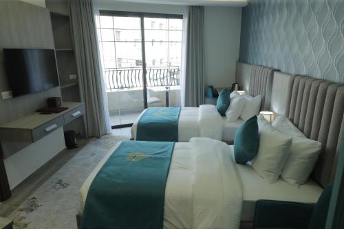 Chambre avec 2 lits