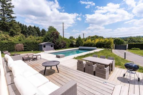 Maison à la campagne avec piscine chauffée proche Deauville gîte à louer Golf de l'Amirauté