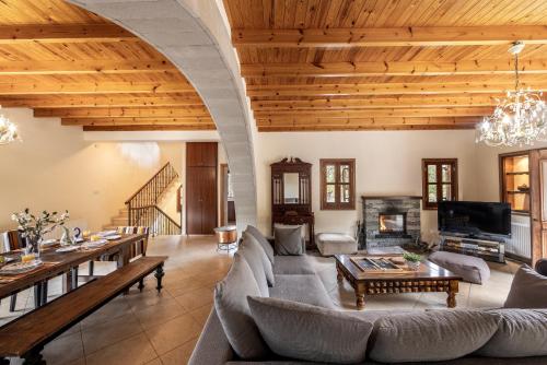 共用Lounge/電視區, Troodos Mature Pine Chalet in 佩多拉斯