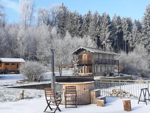 White wood tiny house