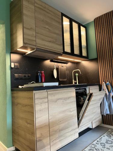 Konyha, Allgäu Apartments Hüs 4 Ferienwohnung mit Self-Checkin (Allgau Apartments Hus 4 Ferienwohnung mit Self-Checkin) in Balderschwang