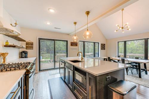 Lakefront Long Pond Home with Wraparound Deck! in Long Pond, USA