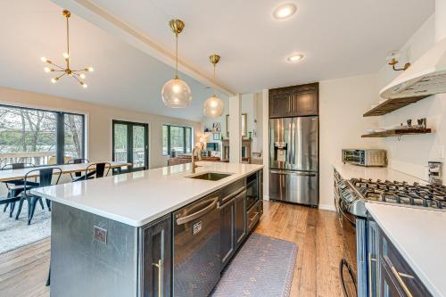 Lakefront Long Pond Home with Wraparound Deck! in Long Pond, USA