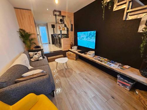 Delt lounge/TV-område, L'escapade de Saint-Hubert, Belgique in Saint-Hubert