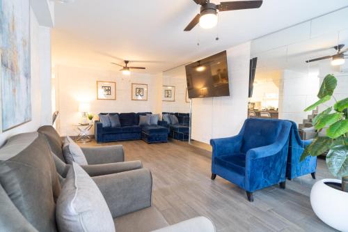 Shared lounge/TV area, Casa Espejos Sauzal with AC and Private Parking in El Sauzal