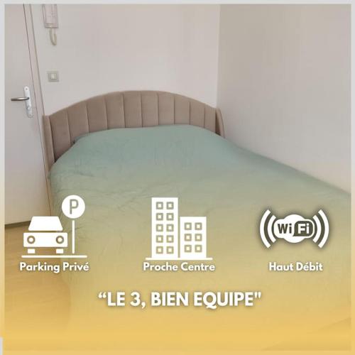 LE 3, wifi, parking, centre - Location saisonnière - Châteauroux