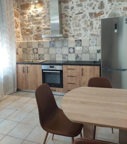 Kitchen, Elaion Apartments in Kandanos