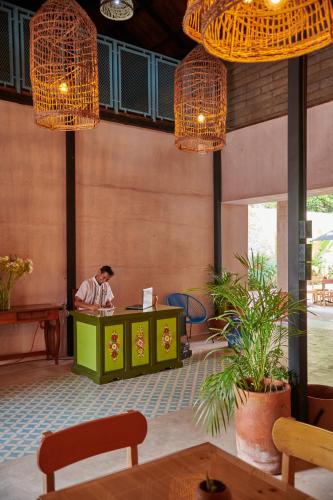 大堂, Hotel Mansión Chiapa (Hotel Mansion Chiapa) in 奇亞帕德哥爾索