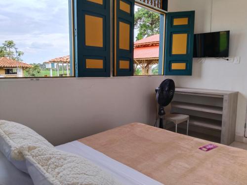 1 double bed