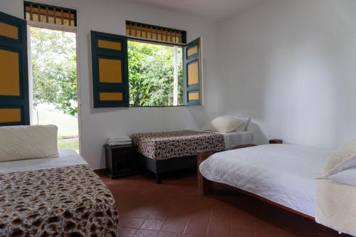 1 double bed, 1 twin bed