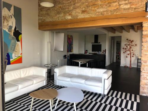 appartement contemporain dans une authentique demeure viticole - Location saisonnière - Charnay-lès-Mâcon