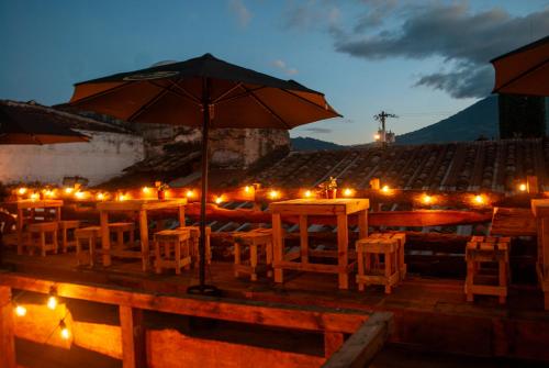 Balcony/terrace, Kamazoztz Hostel and Travel in Antigua Guatemala