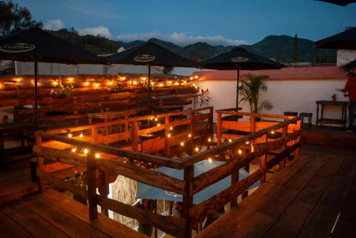Balcony/terrace, Kamazoztz Hostel and Travel in Antigua Guatemala