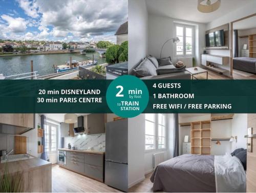 Lagny Chateau Fort 3 - Appartement pour 4 personnes Disneyland Paris - Location saisonnière - Lagny-sur-Marne