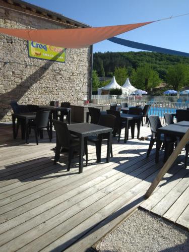 Restorāns, Camping Les Rives du Céou (Camping Les Rives du Ceou) in Saint-Germain-du-Bel-Air
