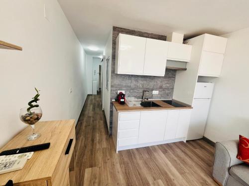 dapur, Calpe apartamento con vistas al mar impresionantes a 5 min de la playa aire wifi parking comunitario in Berdekatan Pusat