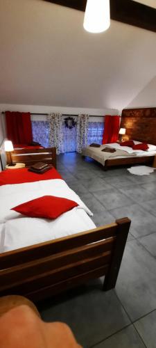 1 double bed, 2 twin beds, 1 sofa bed