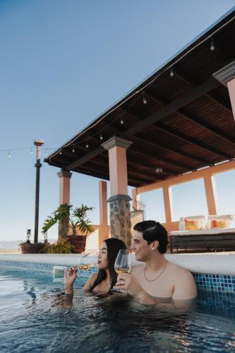 Pezsgőfürdő, Bajo Estrellas Hotel Contemporáneo (Bajo Estrellas Hotel Contemporaneo) in San Marcos