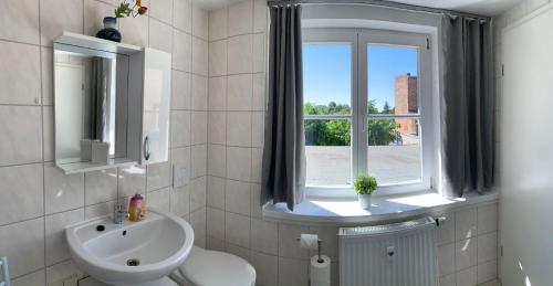 浴室, Ferienwohnung Nikolaiblick in 於特博格