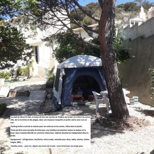 Deux tentes confortables dans un joli jardin idéalement situé - Camping - Sète