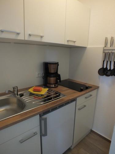 Konyha, Ferienpark Buntspecht Apartment B in Pruchten