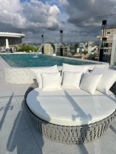 Rooftop, pool y amenidades in Bucerías, Mexico