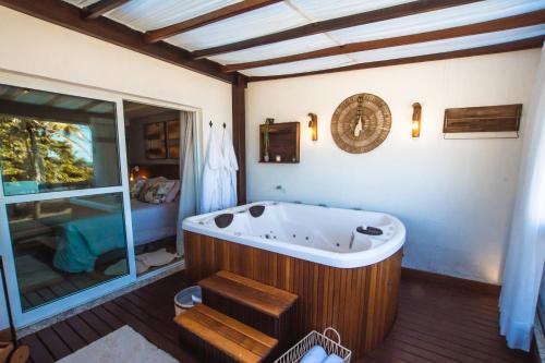 Hotel VillaReal Guaratuba - Caieiras - 온수 욕조