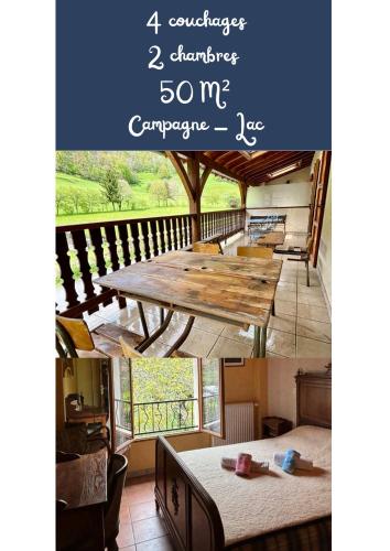 Gîte 4 personnes vue sur le lac des graves - Vallée de la Jordanne,Aurillac,Cantal,Auvergne - Location saisonnière - Lascelle