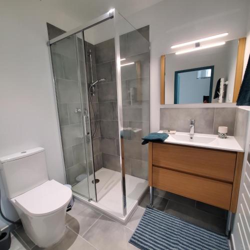 Bathroom, Studio independant de 30 m² - St Cleophas near Les pains de Mila