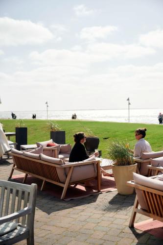 balkon/terras, Hotel Haus am Meer in Norderney