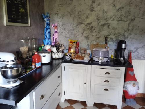 köök, Villa familiale avec jacuzzi in Mejannes-les-Ales
