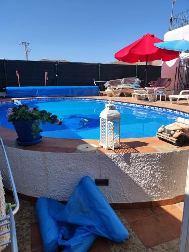 3 bedrooms villa at Cuevas del Almanzora 200 m away from the beach with city view private pool and enclosed garden