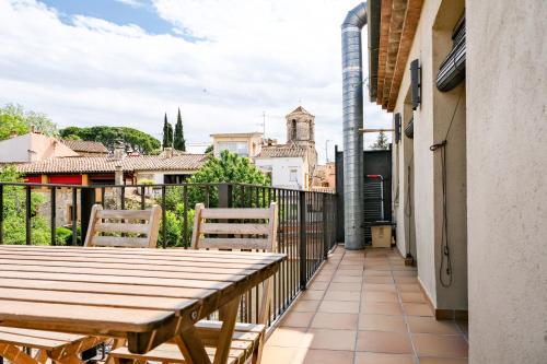 Ca lEudald 3 Apartamento en Besalú con terraza