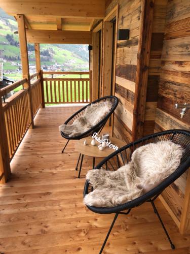 Erkély/terasz, Chalet - Das Schrofen in Eckartau