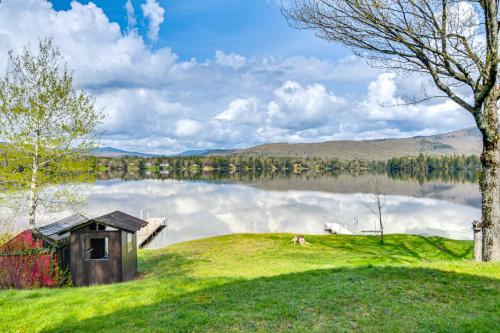 Lakefront New Hampshire Hideaway with Deck and Views