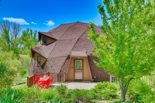 Geodesic Dome House 18 Acres on Baraboo River!
