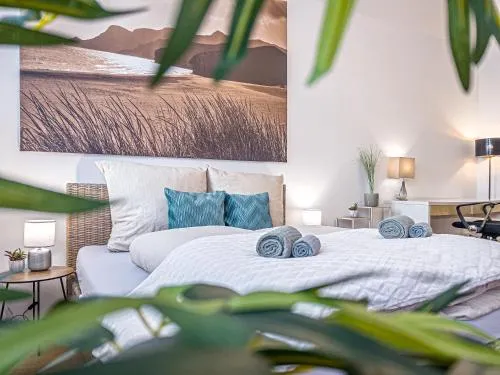 Gemütliche Ferienwohnung mit 2 Schlafzimmern, kostenfreiem Parkplatz, modernem Bad, Küche, Waschmaschine & Trockner in Leipzig, Deutschland