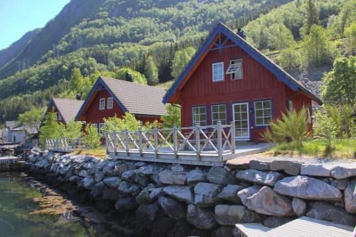 . Fjordhytte-6 direkt am Maurangerfjord, einem Seitenarm des Hardangerfjords