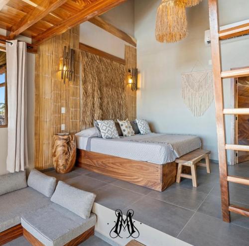 1 king bed, 1 twin bed, 1 sofa bed