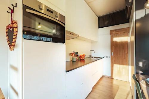 廚房, Tiny House Natuur & cultuur nabij Brugge! in 貝爾訥姆