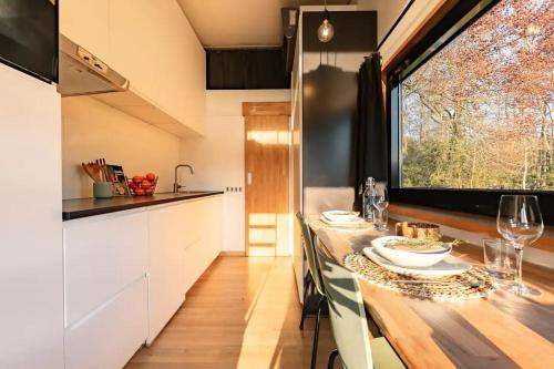 廚房, Tiny House Natuur & cultuur nabij Brugge! in 貝爾訥姆