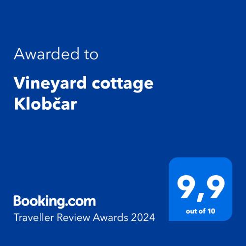 Vineyard cottage Klobčar