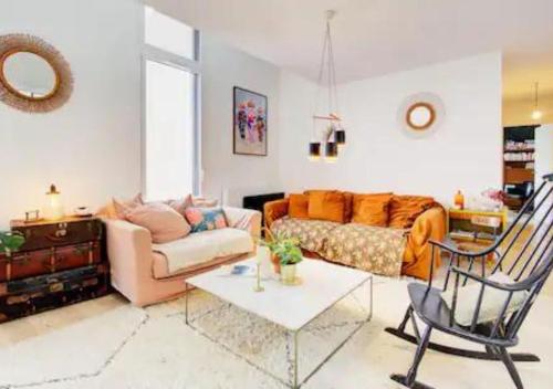 Suite parentale avec sdb dans appartement avec rooftop in Estanove